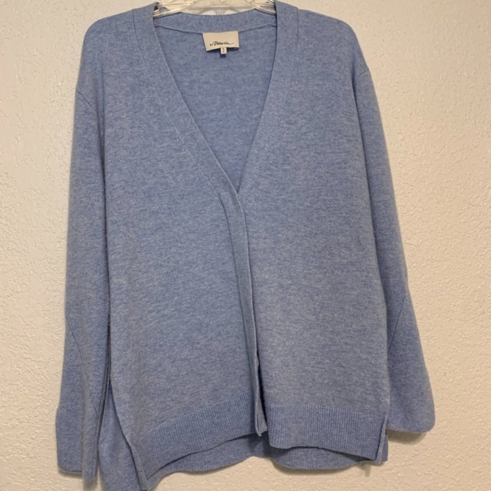 3.1 PHILLIP LIMV-Neck Side-Slit Cashmere Cardigan